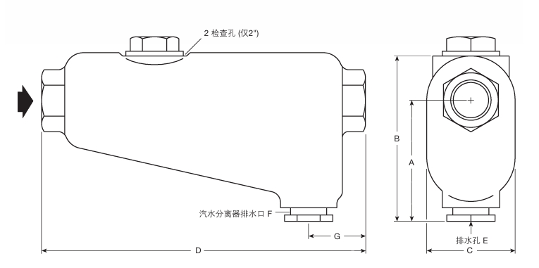 棋牌平台S12汽水分离器结构图