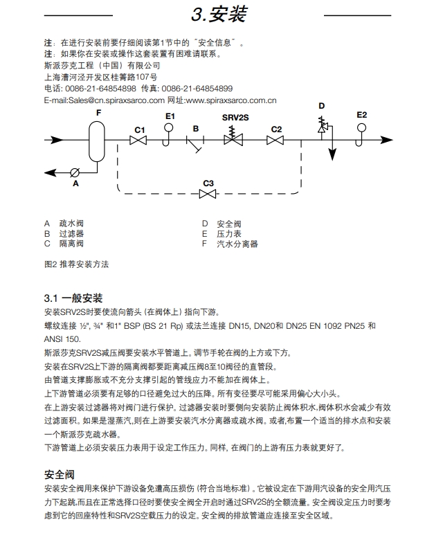 棋牌平台SRV2S减压阀安装步骤