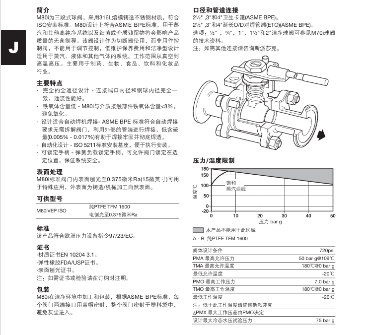 棋牌平台M80i球阀技术参数